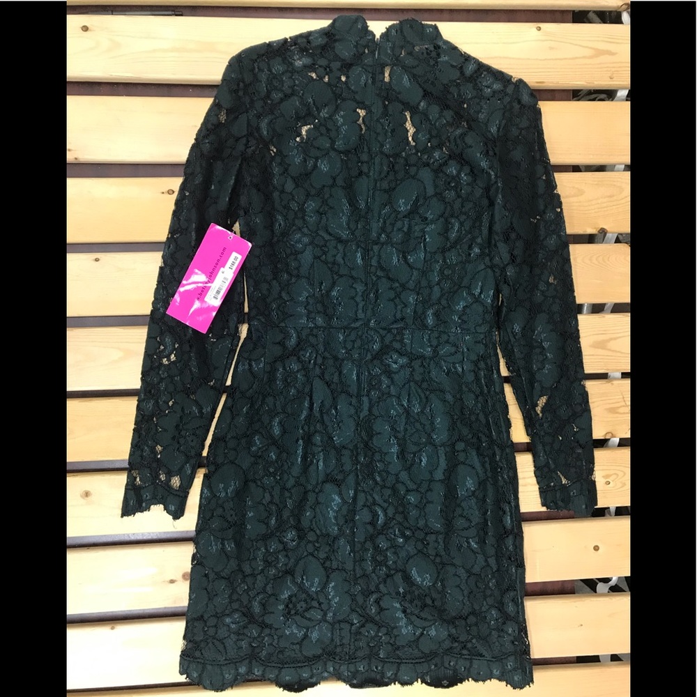 Betsey Johnson Women's Lace Sheath Hunter green - Picture 4 of 8